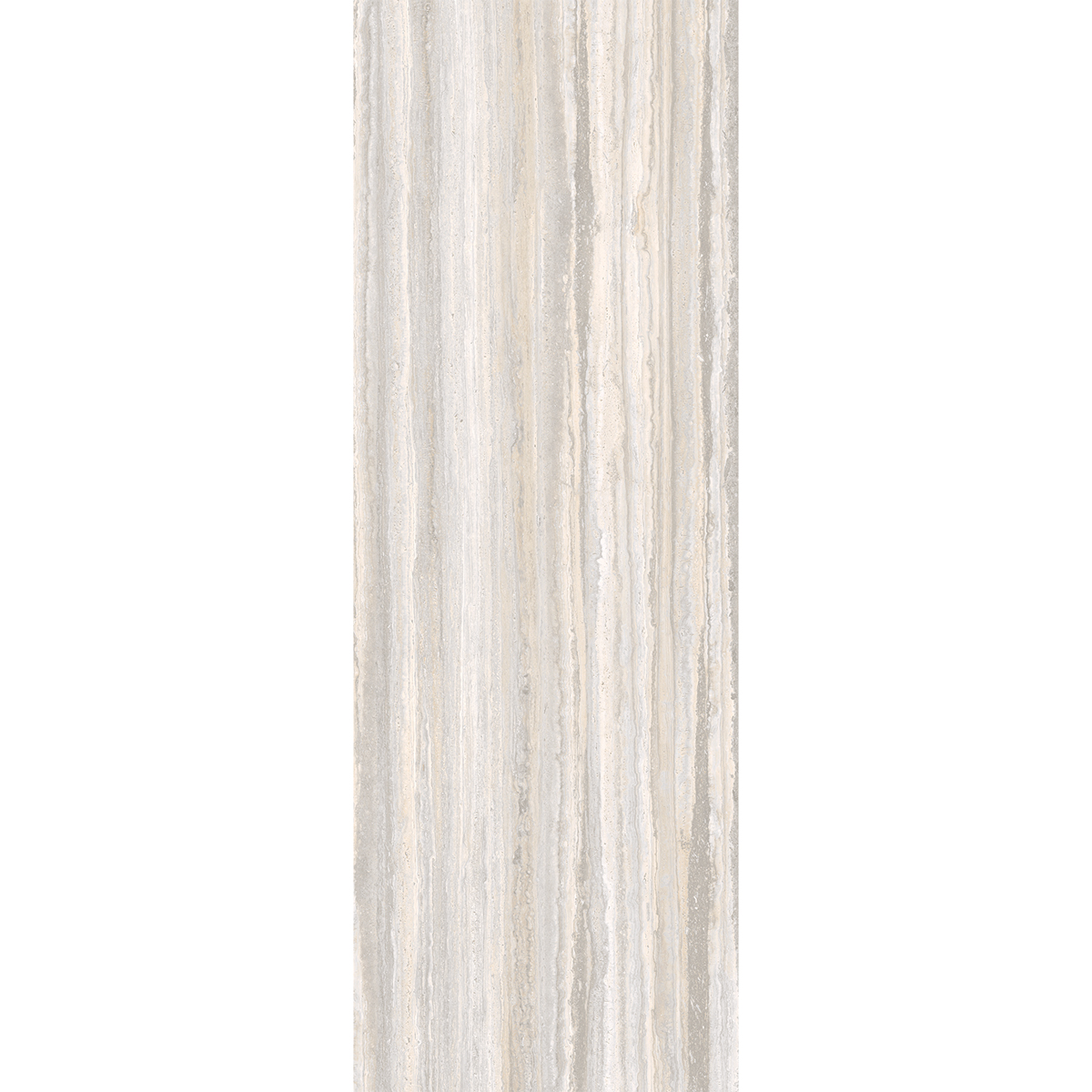 Crossville's I Naturali Travertino Grigio Venato Bush Hammered Swatch